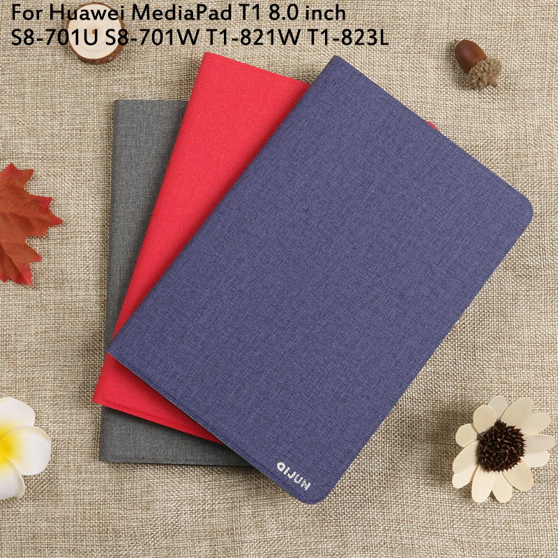 Чехол с откидной крышкой для huawei MediaPad T1 8 0 дюймов S8 701U 701W 821W 823L чехол планшета
