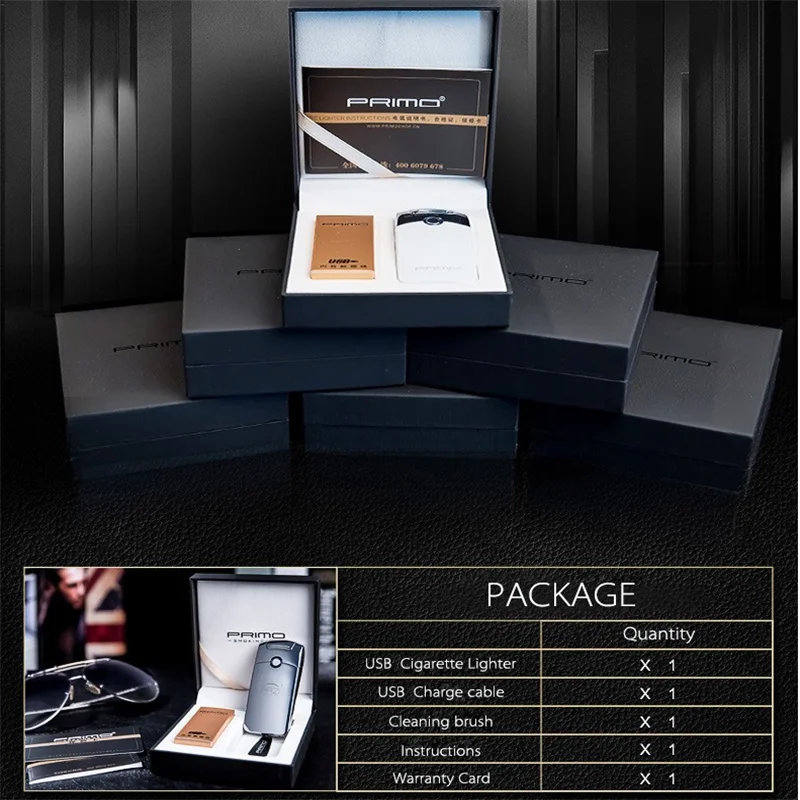 USB Thunder Electric Primo двойная дуговая Зажигалка перезаряжаемая плазменная
