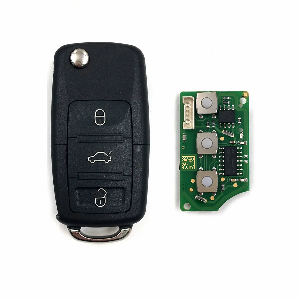 HKCYSEA 3 кнопки дистанционного ключа для VW B5 Стиль Английская Литература Xhorse VVDI ключ