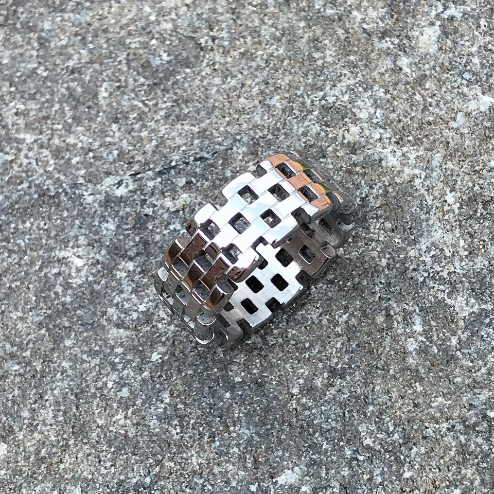 Большое обручальное кольцо Bijoux из нержавеющей стали Клубные вечерние кольца для