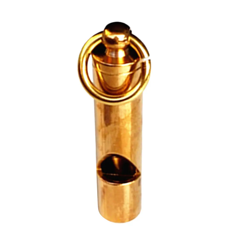 Brass Whistle Outdoor Survival Tool Key Ring Pendant for Climbing Hiking Fishing Diving | Спорт и развлечения