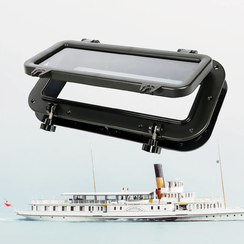 Открывающийся на окно шлюпки Portlight Hatch ABS 4 мм закаленное стекло для RV Yacht Camper и т. д. анти-УФ 15,75*7,87 ″ аксессуары для лодок морской
