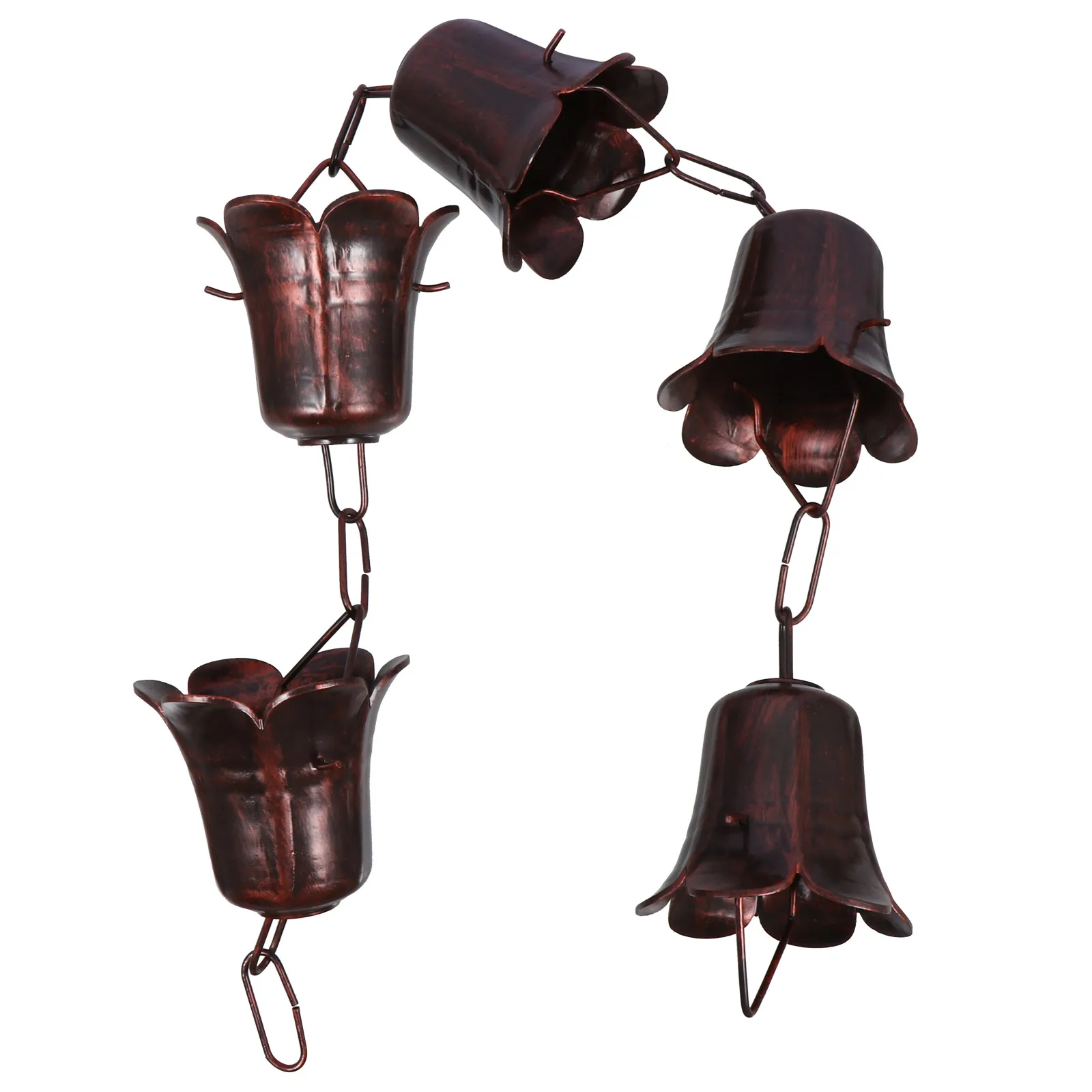 

1Pc Creative Rain Chain Balcony Rain Chain Gutter Downspout Rain Chain (Coffee)