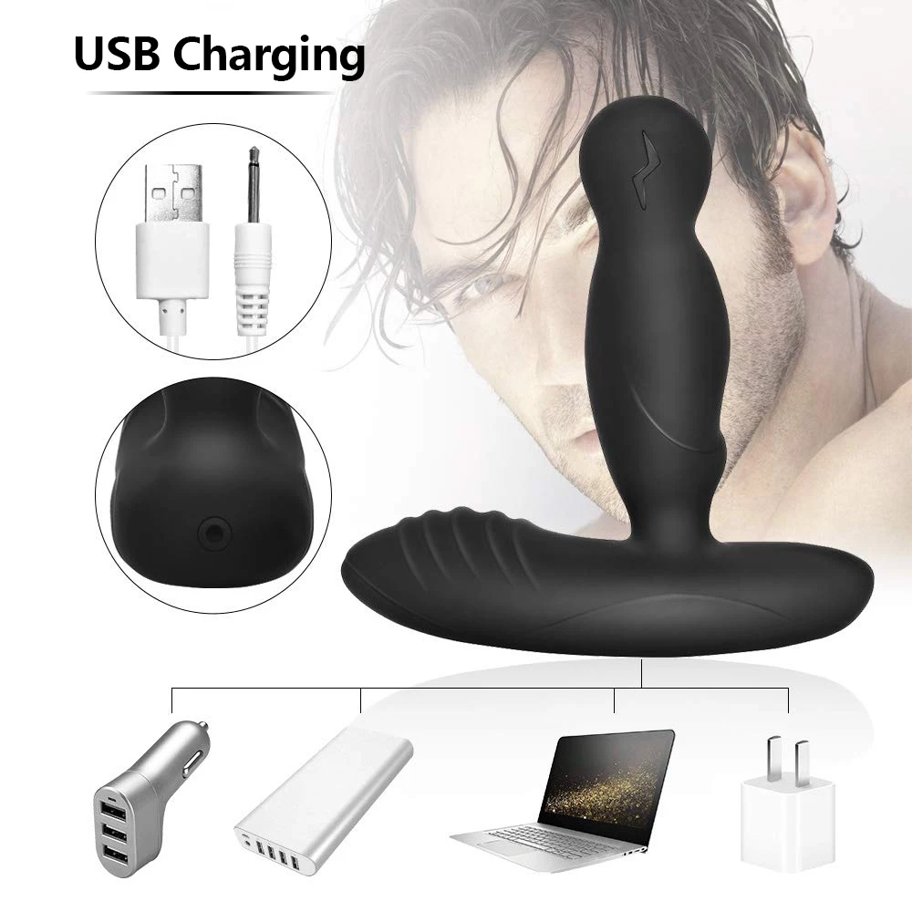 Массажер простаты вращающийся анальный вибратор взрослые секс игрушки для