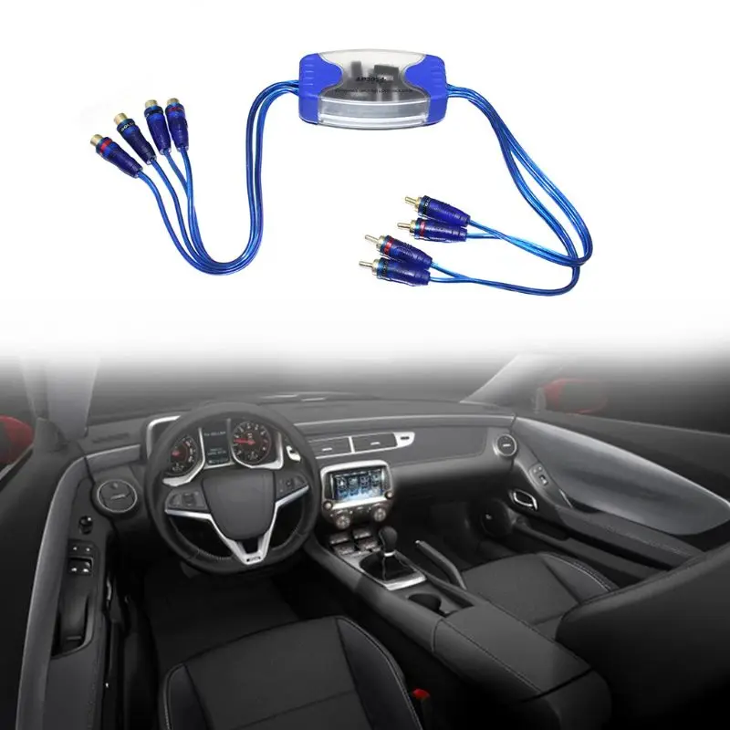 

Universal Noise Sound Eliminator 4 Channel RCA Ground Loop Isolator Noise Filters For Car Audio E7CA