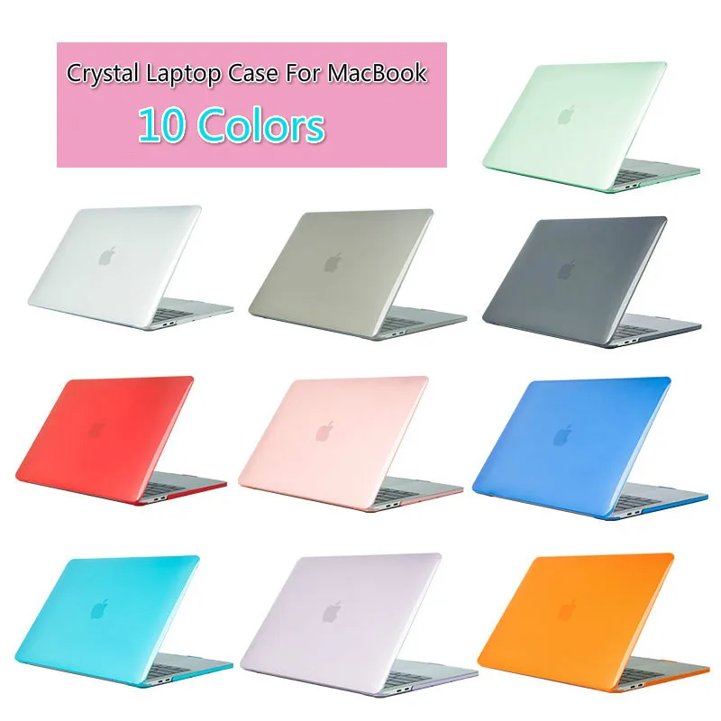 Кристальный чехол для ноутбука MacBook Touch ID A1932 2018 Macbook Air 13 A1466 A1369 Pro retina 11 12 15 4 жесткий