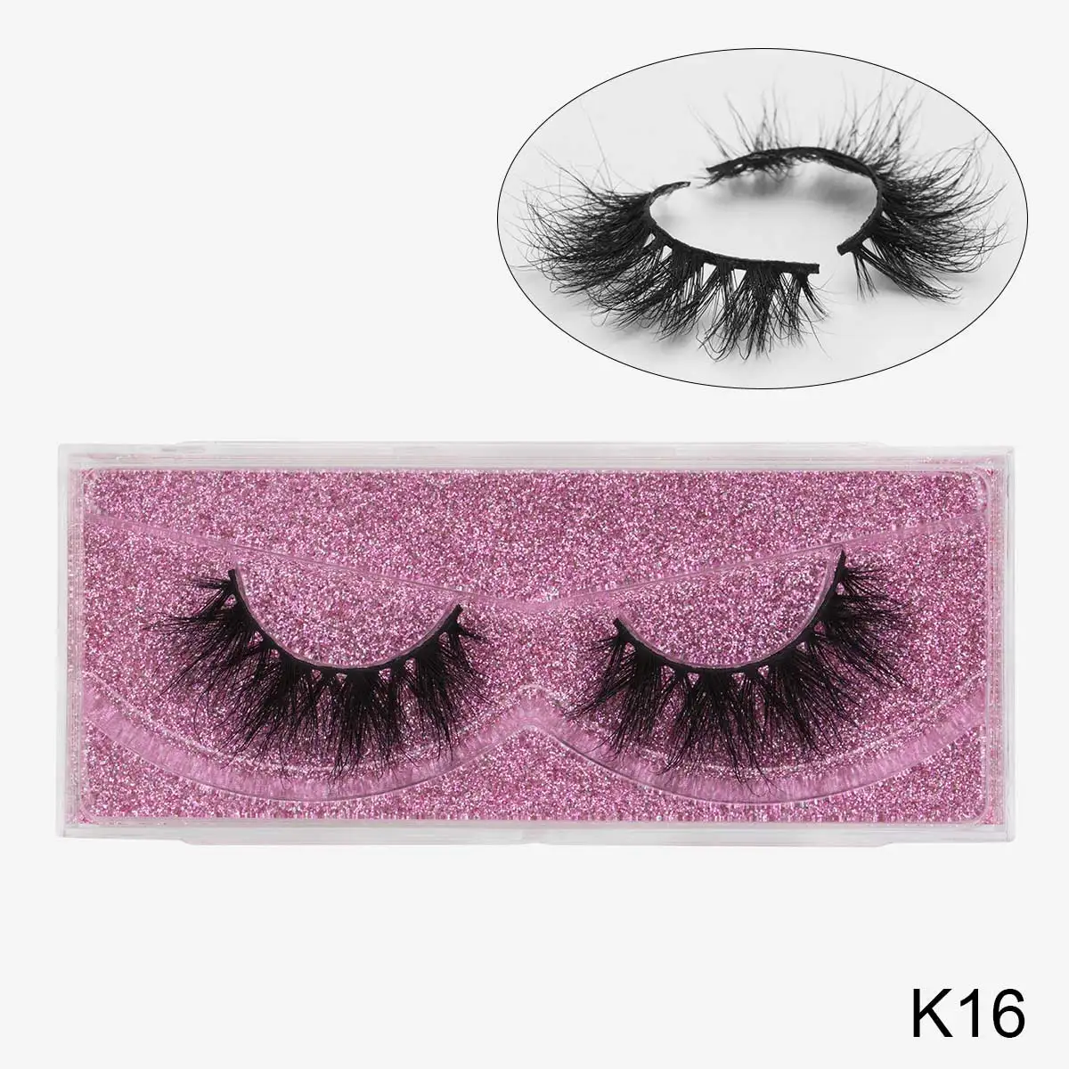 k16 DYSILK Роскошные 5D норковые Накладные ресницы с широким крестом пушистые норковые ресницы Инструменты для наращивания макияжа ручной работы норковые ресницы - Цвет: k16