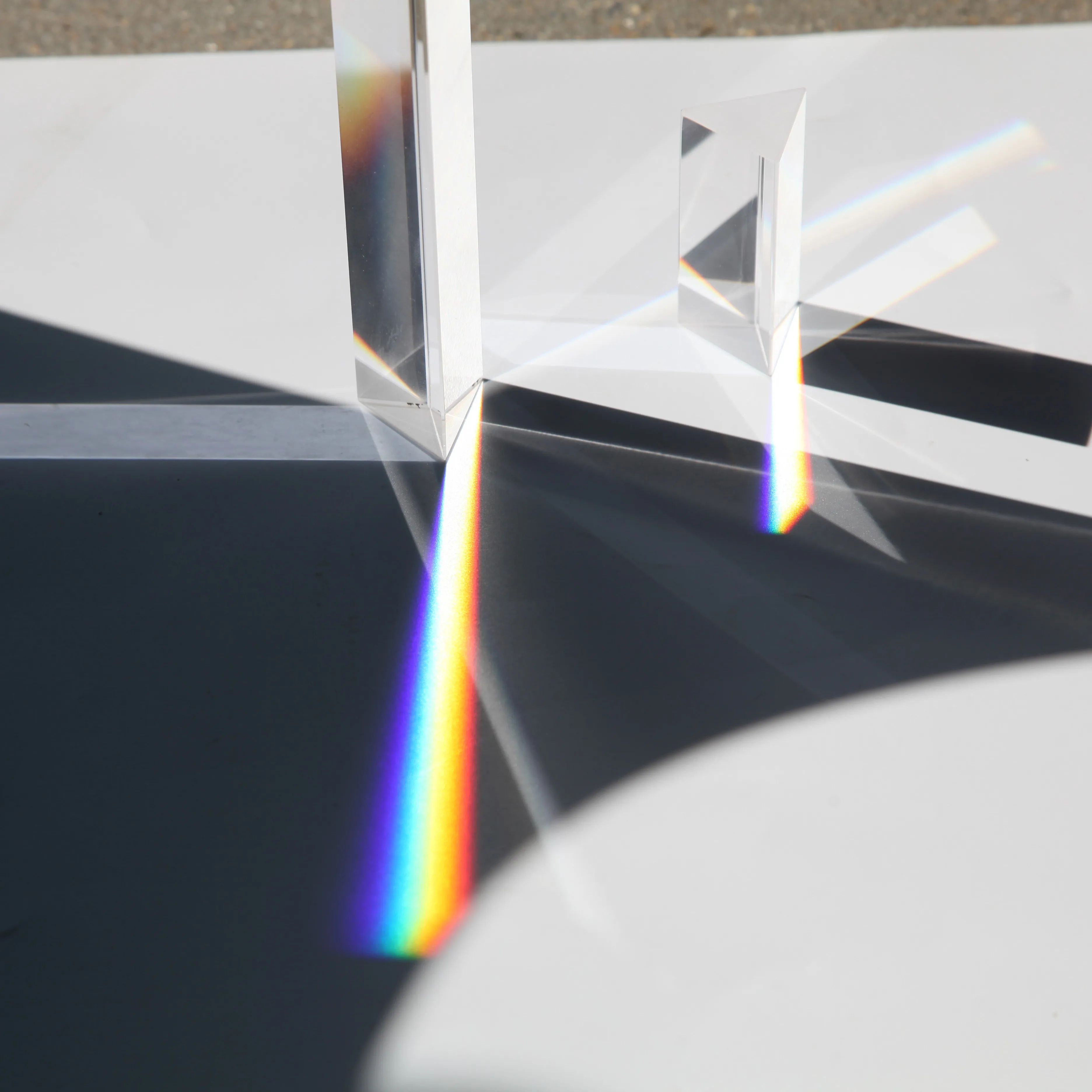 

Развивающие игрушки для изучения физики, стеклянная Тройная призма, светоотражающий спектр, 25 Х80 мм