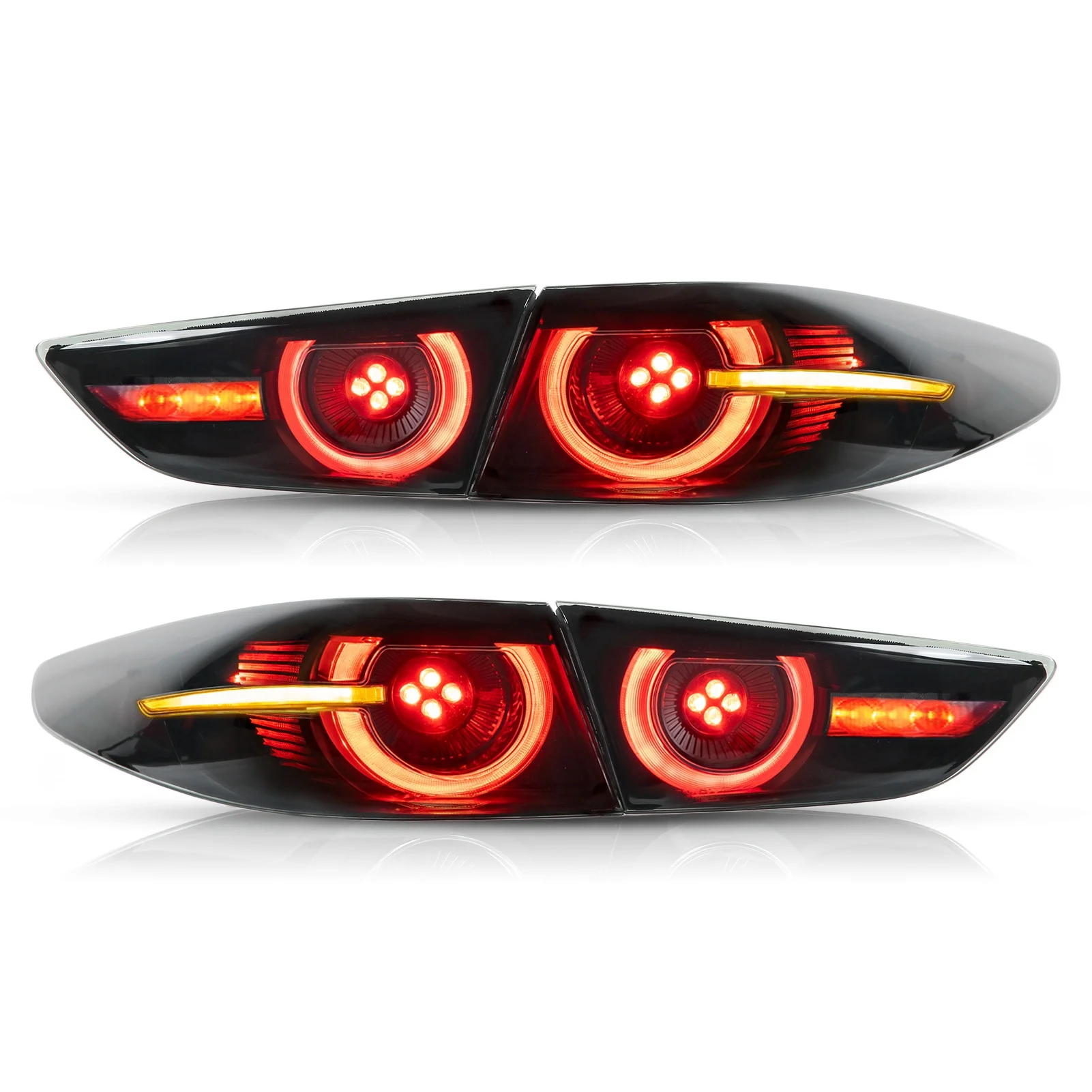 VLAND полный светодиодный задний фонарь s дымчатый объектив с динамическим