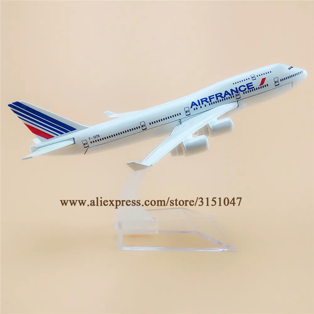 16 см Air France AIRFRANCE Boeing 747 B747 Airlines модель самолета Модель сплав металлический самолет
