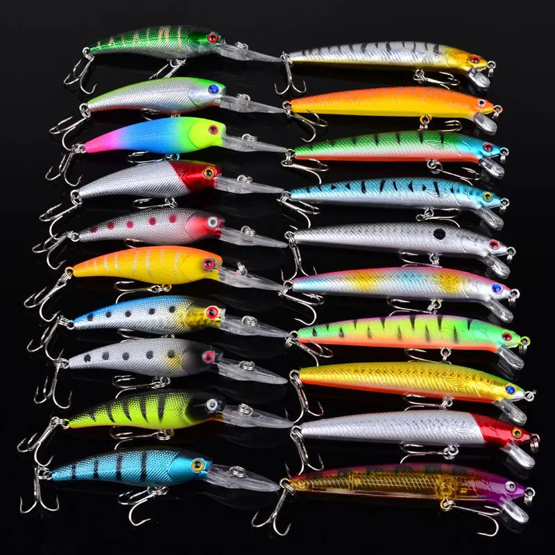 

Fake Bait Bionic Bait Set Bionic Bait Free Combo Set About 200g20pcs Fake Bait Outdoor Fishing Beach Fishing