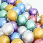 50 шт., 12 дюймов, разноцветные хромированные блестящие латексные шары с эффектом металлик, для свадьбы, дня рождения, принадлежности для декора, гелиевые шары, оптовая продажа