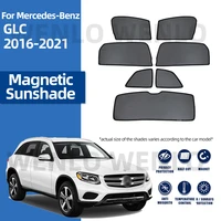 for mercedes benz glc 2016 2021 front windshield car sunshade side window blind sun shade magnetic visor frame curtain