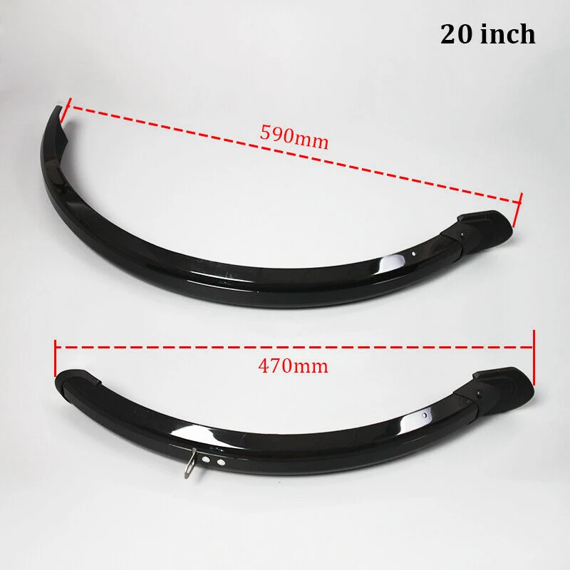 

2pcs Fenders Full Length Plastic MTB/Folding Bike Mudguard Set High Strength Fenders HA