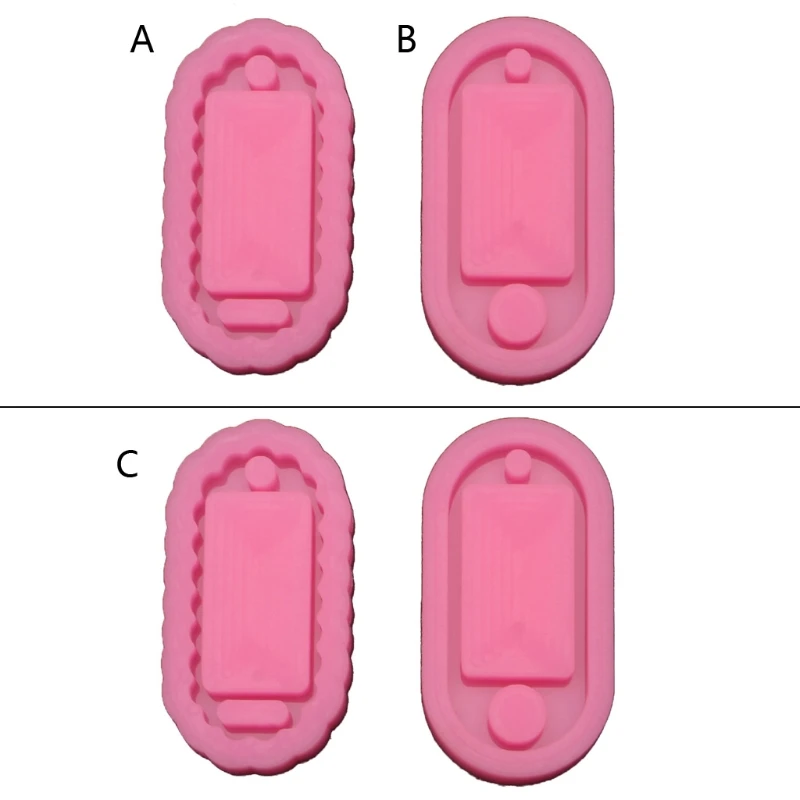 

Key Tags Silicone Mold Labels ID Tag Keychain Resin Casting Mold Key Identifier Rings Epoxy Resin Mold DIY Art Crafts