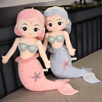 large size soft mermaid crown princess doll cute plush childrens toy stuffed kids sleep companion gift toys for girls dolls