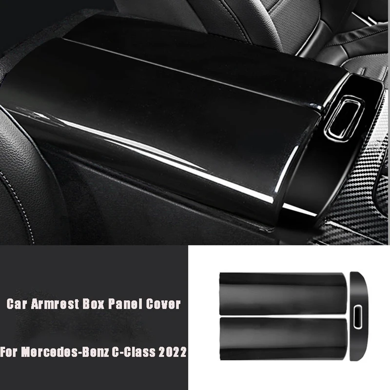 

Car Armrest Box Panel Button Frame Cover Decoration for Mercedes-Benz C-Class 2022 C200L C260L W206