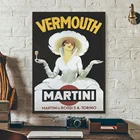 Постер Vermouth с мартини, винтажная реклама, Картина на холсте, Настенная картина для украшения бара