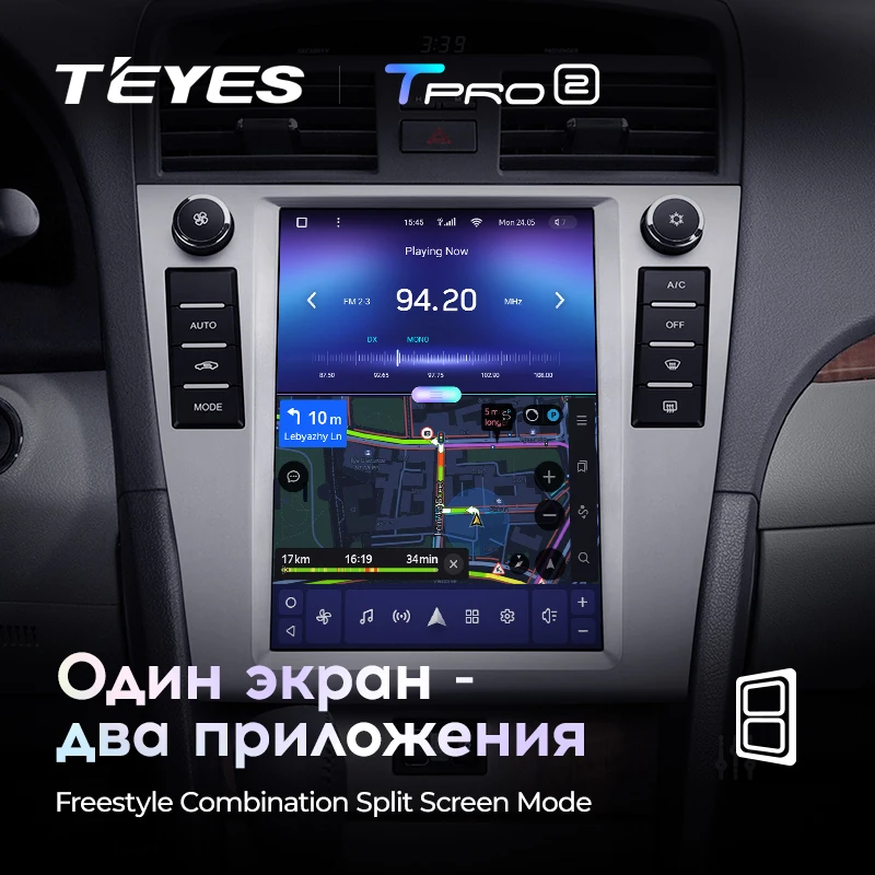 TEYES TPRO 2 Штатная магнитола For Тойота Камри 6 XV40 XV50 Toyota Camry XV 40 50 2006 2011 Tesla style screen Тесла