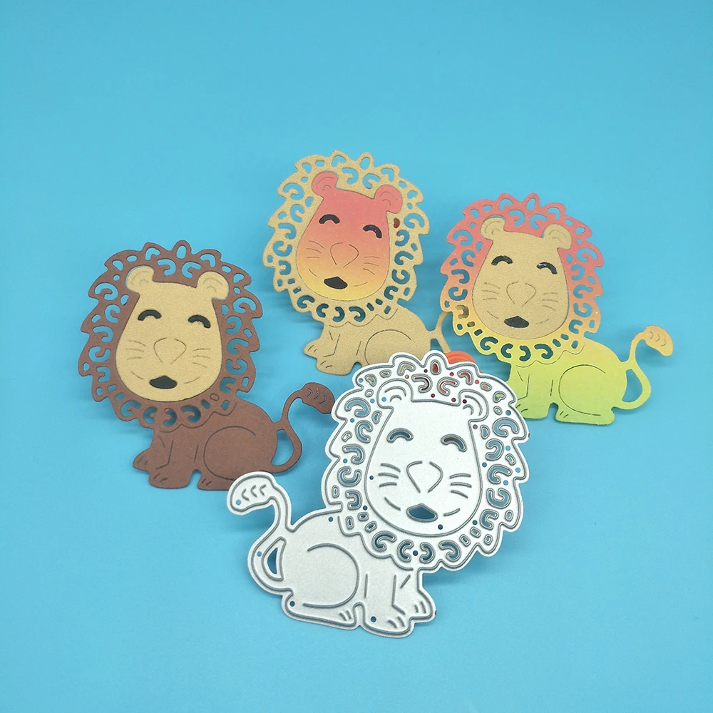 

Lion, lion metal cutting die, paper crafts, scrapbooks, photo albums, greeting cards, DIY decoration