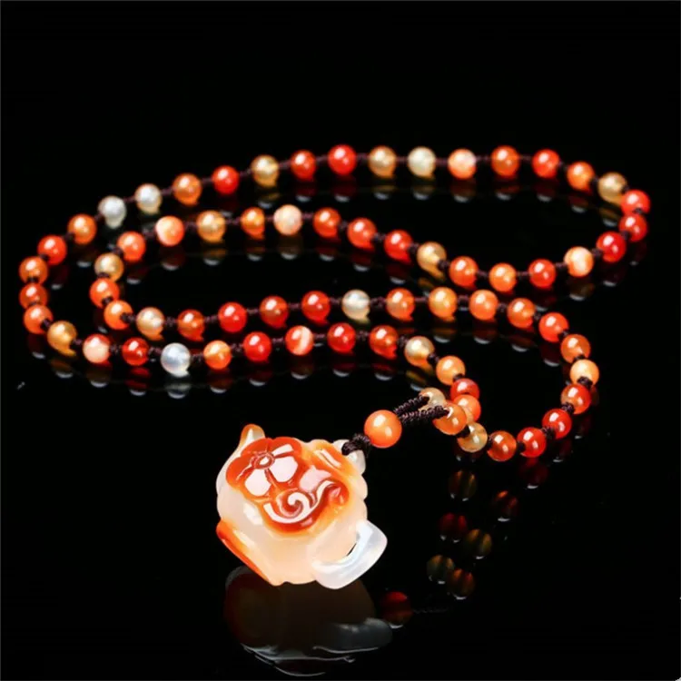 Кулон из нефрита миелина Маджонга драгоценного цвета|Подвески| |