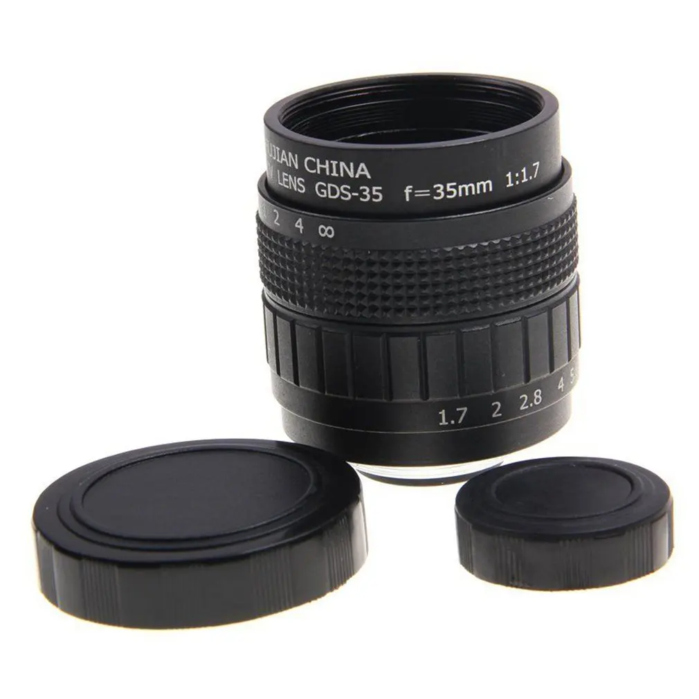 35mmF1.7 C mount micro single lens с переходным кольцом Телеобъектив Объектив фиксированным