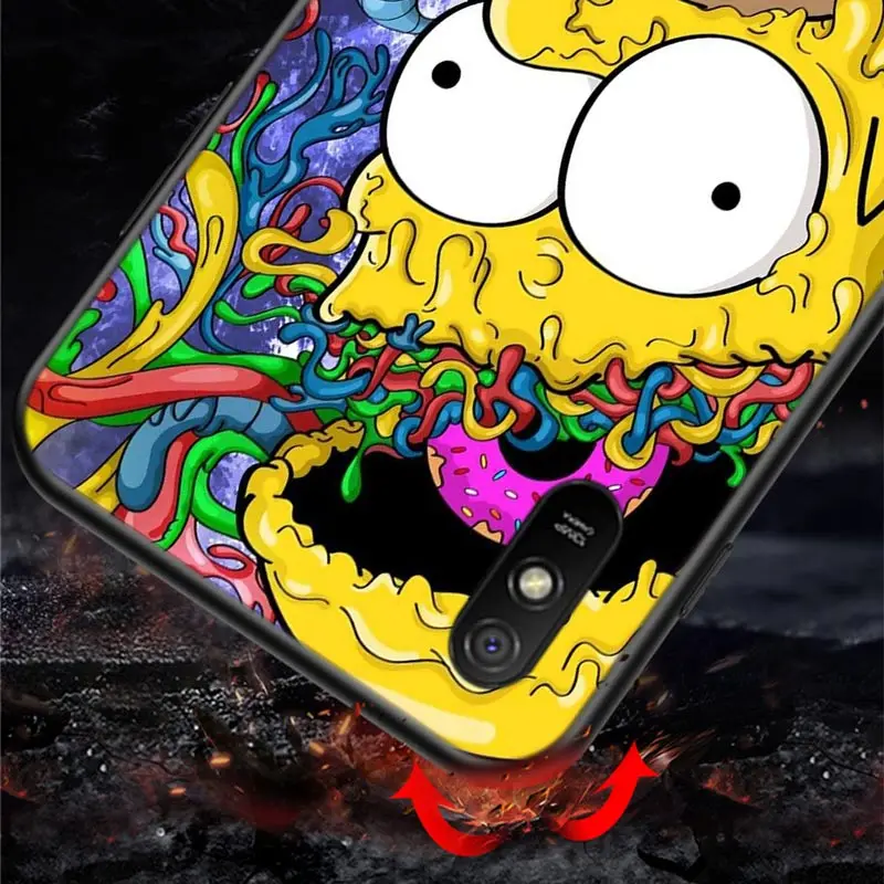 

Fashion Simpsons For Xiaomi Redmi 9 9C 9A 9I 9T 10X 8A 8 7A 7 6A 6 5 S2 Y3 Y2 GO K20 Pro Prime Black Phone Case
