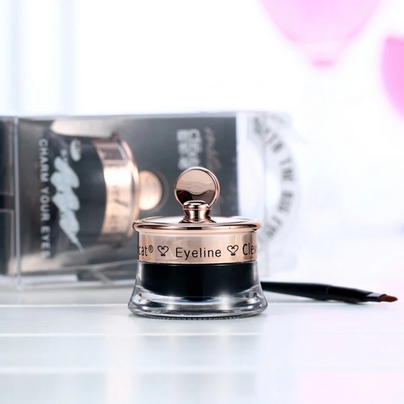 Набор для макияжа стойкий 1 шт. гель подводки глаз + Кисть Водостойкий карандаш