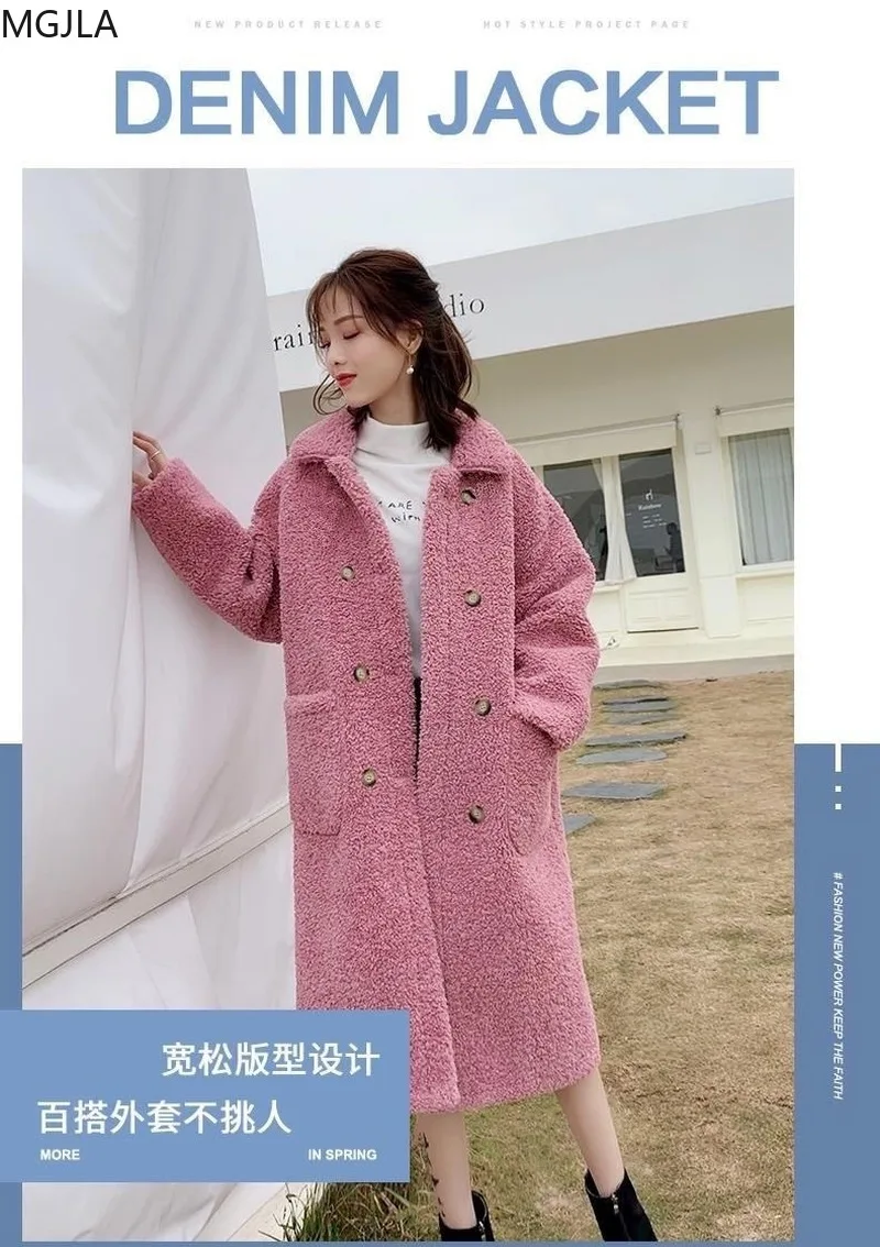 

Lamb Velvet Jacket Women 2020 Spring and Autumn New Korean Version of Loose Medium and Long Imitation Fur Lamb Velvet Jacket