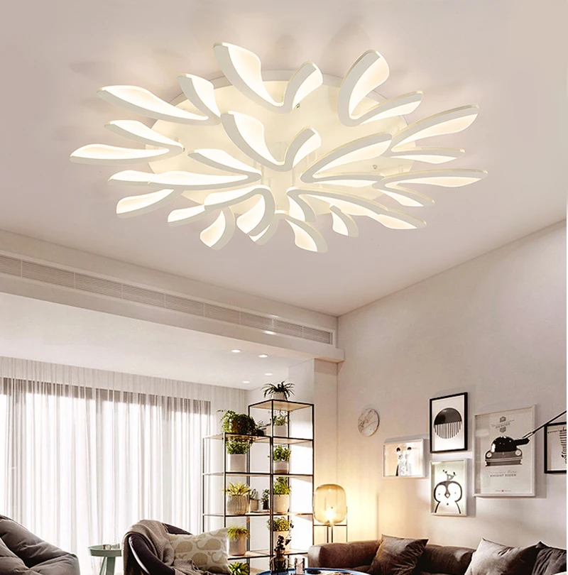 Роскошный светодиодный потолочный светильник для гостиной спальни V-образный