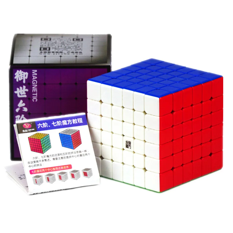 Кубик Рубика Yongjun Yulong V2 M 6x6x6 Магнитная Скорость Куб 6x6 2 М Magic Cube Головоломка