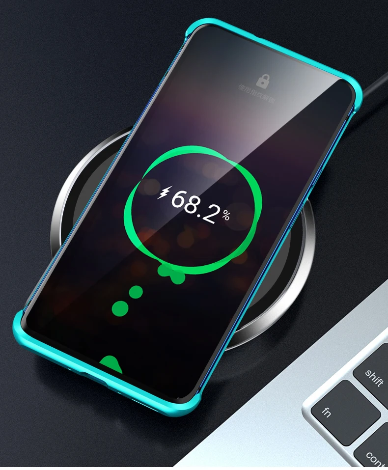 Роскошный Алюминиевый металлический чехол из закаленного стекла для Oneplus 7/7Pro чехлы для Oneplus 7 Pro металлический бампер рамка Coque