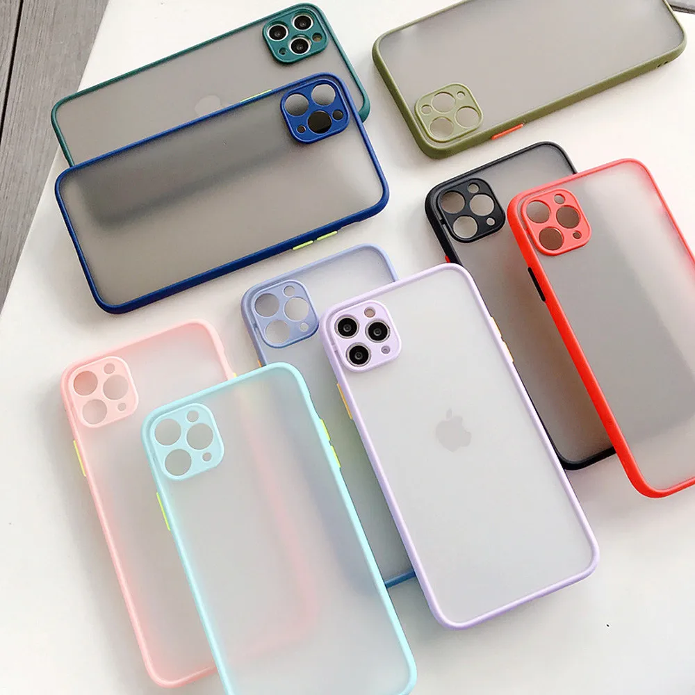 

S-SKATSUKI-Clouds Phone Case For IPhone 12 11 13Pro Max XR XS Max X SE2 6s 7 8 PlusHard Shockproof Purple Case