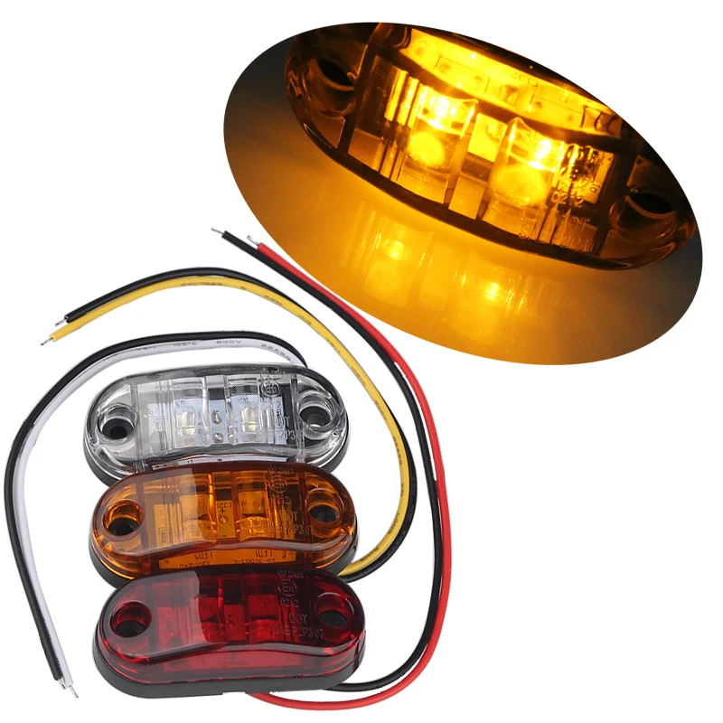 

Urbanroad 1PCS Universal Car Led Side Marker Lights For Trailer Trucks Caravan Side Clearance Marker 9-36V Side Marker Light