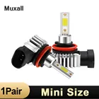 Лампы головного света 2 шт., лампы для головных фонарей H4 H1 H3 H7 H11 H8 H9 H27 880 881 9005 HB3 9006 HB4 мини-светодиод машины 80 Вт 3000 лм, противотуманные фары 6500K 12000K