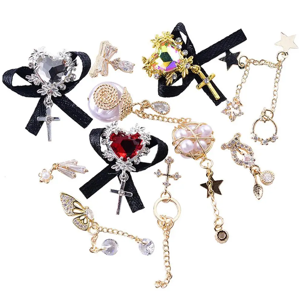 Модные Роскошные циркониевые хрустальные украшения для ногтей сплав DIY дизайна