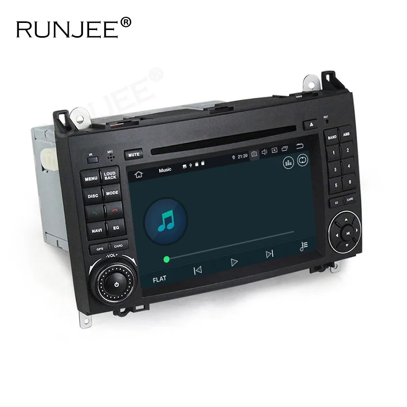 RUNJEE 2 din Android 9 автомобильный DVD мультимедийный радио плеер для Mercedes Benz B200 A B класс