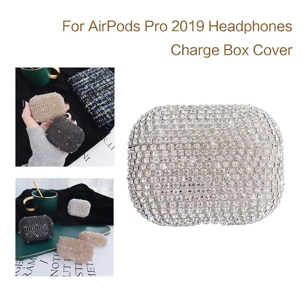 Для Apple AirPods Pro 2019 чехол для беспроводной зарядки с бриллиантом защитный кожух 3