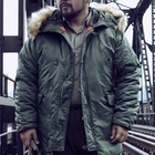 Мужской зимний пуховик N3B, для улицы, кемпинга, катания на лыжах, мужское длинное пальто, с меховым капюшоном, теплая камуфляжная тактическая куртка-бомбер, армейская парка