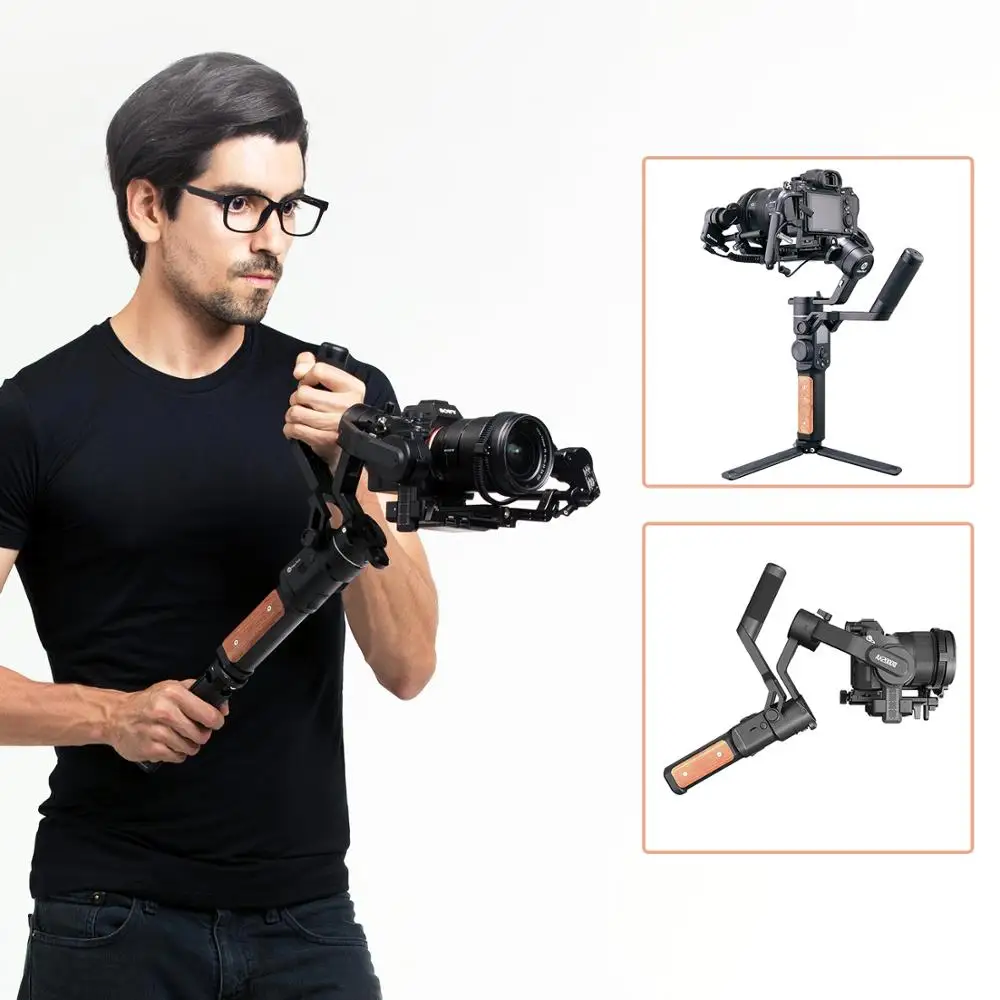 10PCS Feiyu AK2000S DSLR Camera Stabilizer Handheld Video Gimbal fit for DSLR Mirrorless Camera for Canon Nikon Sony FUJI