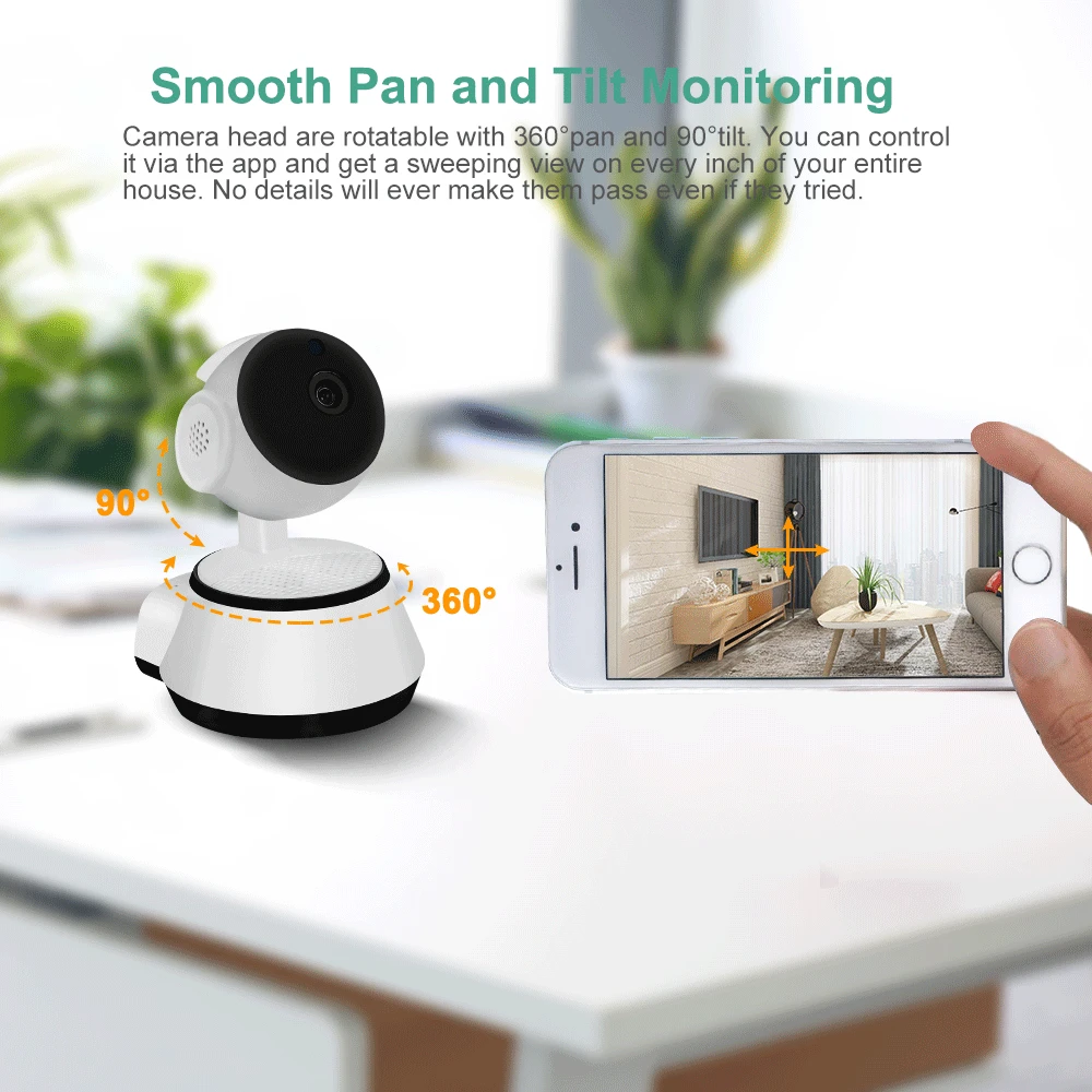 Домашняя безопасность ip камера Беспроводная Смарт WiFi Wi Fi аудио запись наблюдения