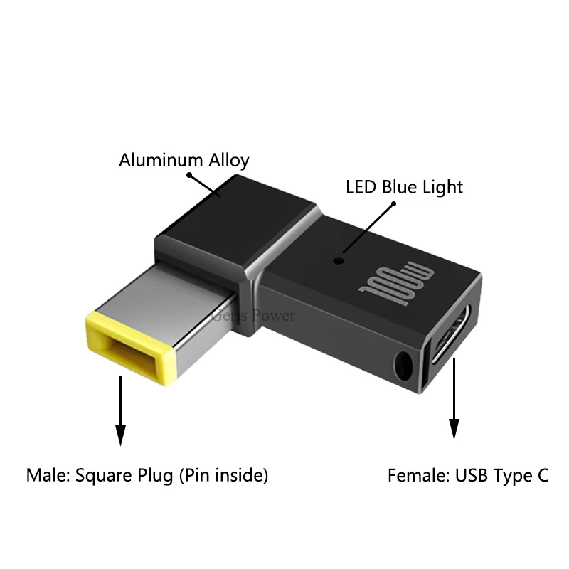 Адаптер питания с USB Type C на Dc 100 Вт | Компьютеры и офис