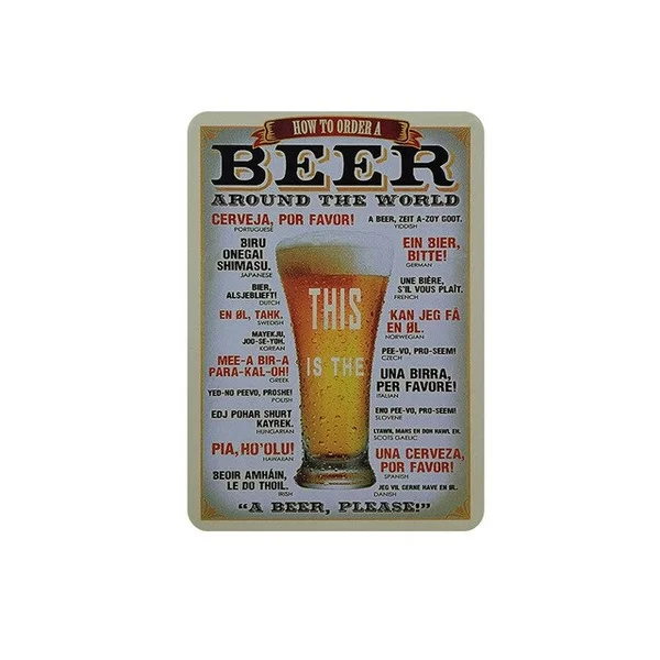 

Group therapy practiced here. Beer metal sign vintage tin plate painting wall decoration for bar pub cafe gym home