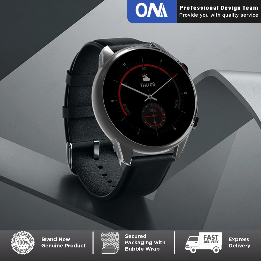 Чехол для защиты ПК и защитная пленка для экрана для Amazfit GTR3 GTR 3 Pro GTS3 GTS 2 Mini 2E с защитным стеклом на корпусе умных часов.