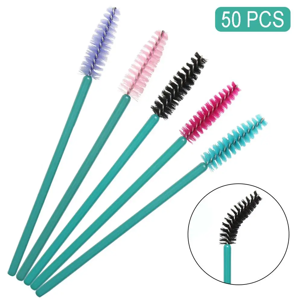 Новинка 50 шт./компл. щетка для ресниц Макияж щеточки Одноразовые Тушь палочки