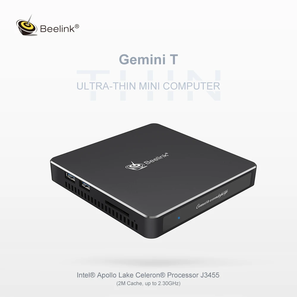 Beelink T34 Windows 10 Мини ПК процессор Intel J3455 8 Гб 256 ГБ 4K медиаплеер 2 4G и 5 8G Wifi BT4.0 Windows10 Gemini