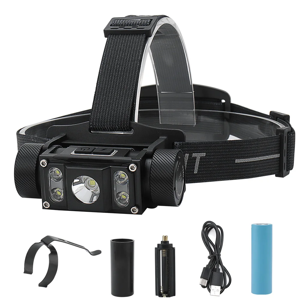 

Headlamp Rechargeable Head Torch Camping Hunting Flashlight