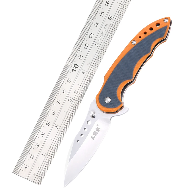 

SANRENMU 7078 Pocket Folding Knives Outdoor Camping Hunting Survival Cutting EDC 12C27 Blade Stainless Steel Handle Tool Knives