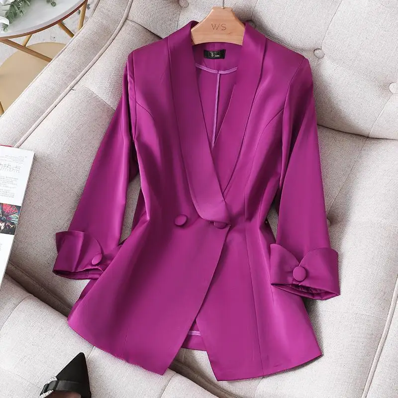 

Women 2021 Summer New Two Piece Suit Set Female Double Breasted Blazer and Trousers Elegant High Fashion Chic Lady Outfits U224