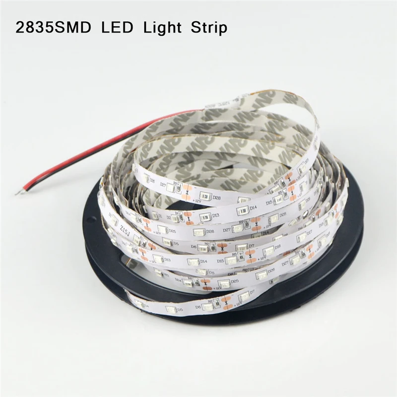 RGB Светодиодная лента 2835 SMD не Водонепроницаемая 60 светодиодов/м DC12V гибкая
